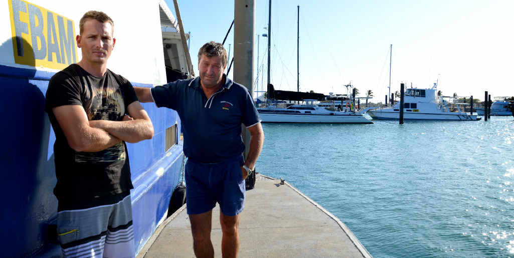 OUR PATCH: Bowen commercial fishermen Travis Rynn and Arabon Seafoods owner Terry Must are concerned commercial fisherman from Rockhampton will travel north to Bowen fishing sites following the introduction of net free zones on the weekend. OUR PATCH: Bowen commercial fishermen Travis Rynn and Arabon Seafoods owner Terry Must are concerned commercial fisherman from Rockhampton will travel north to Bowen fishing sites following the introduction of net free zones on the weekend.